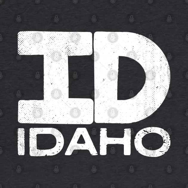 ID Idaho State Vintage Typography by Commykaze